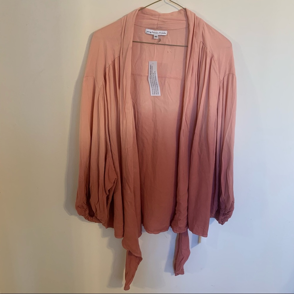 NWT Young Fabulous & Broke Carmen Front Tie Top, Size M - Picture 2 of 6